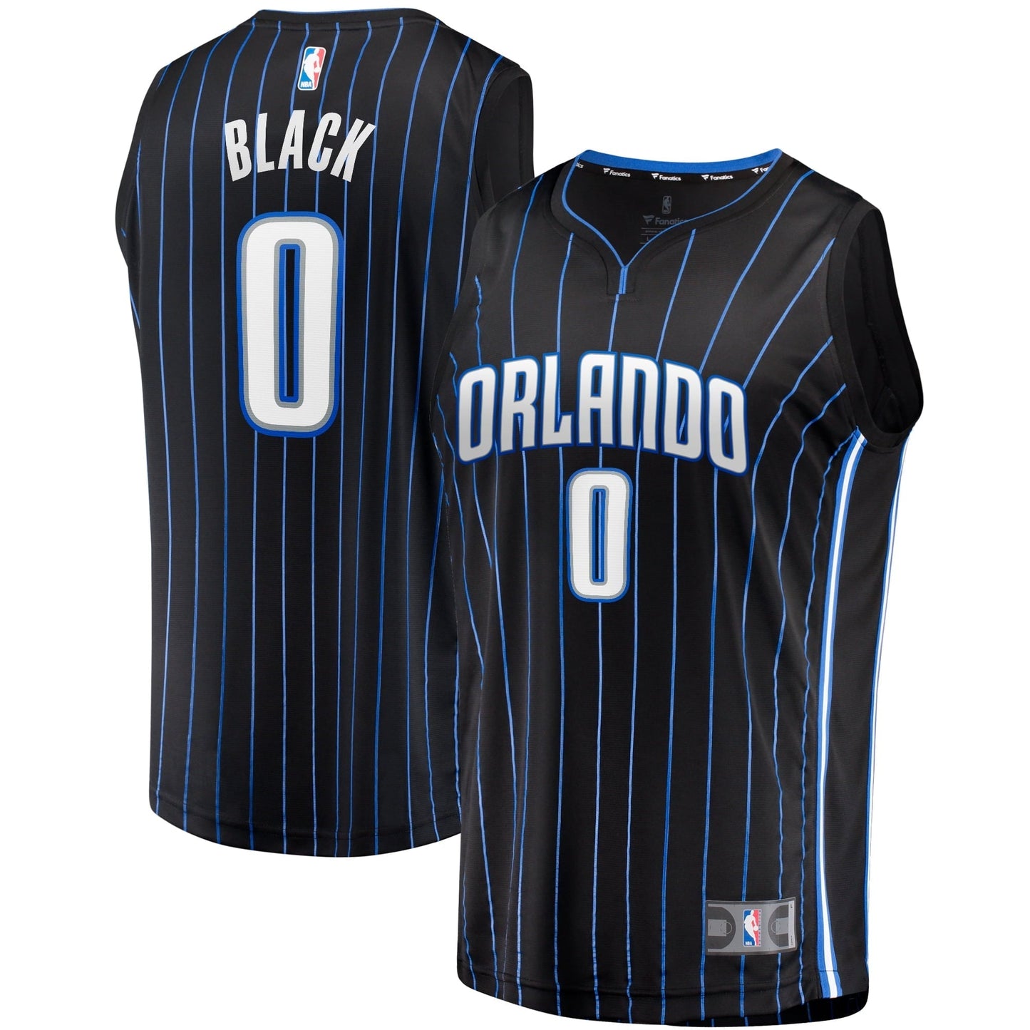 Men's Fanatics Branded Anthony Black Black Orlando Magic 2023 NBA Draft First Round Pick Fast Break Replica Jersey -