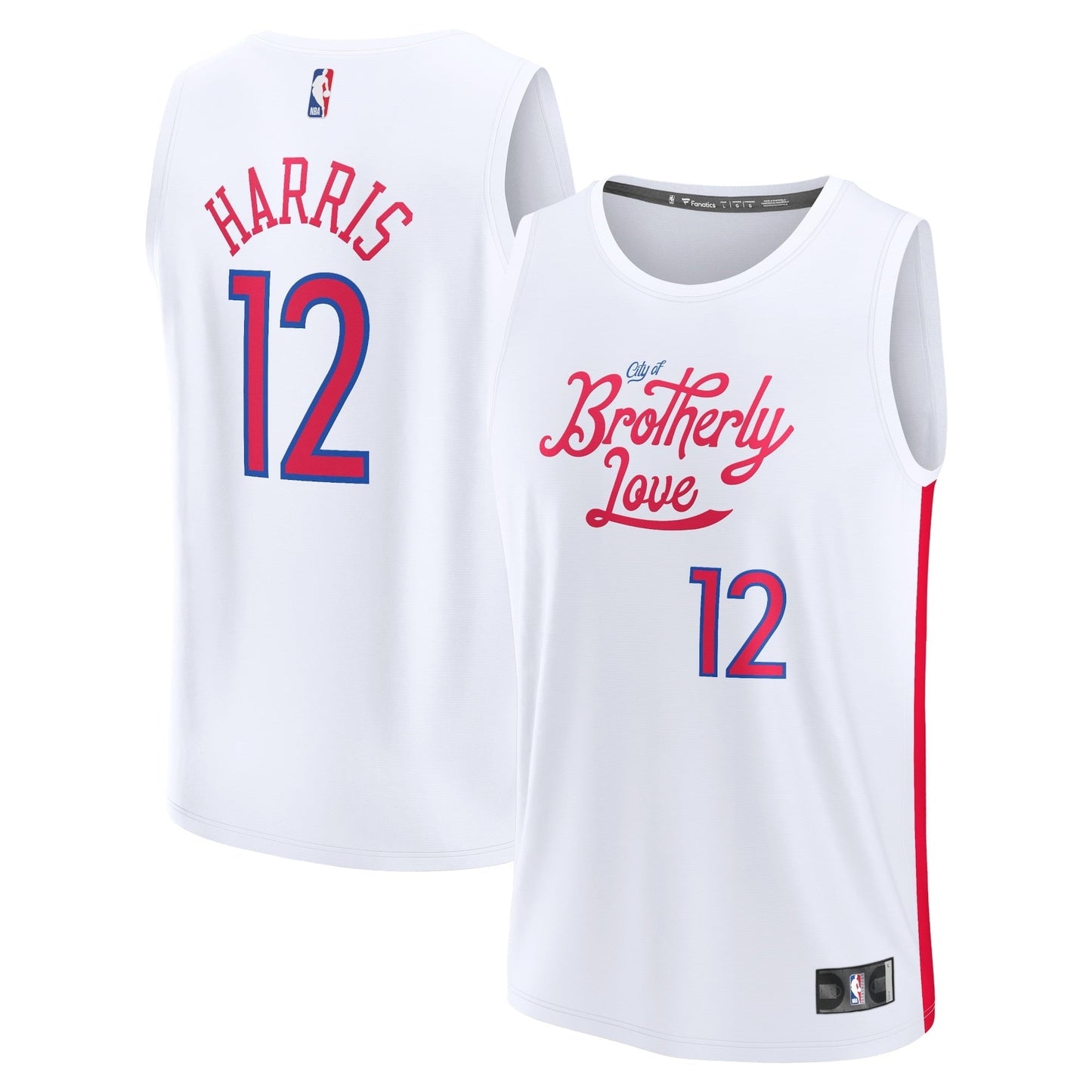 Youth Fanatics Branded Tobias Harris White Philadelphia 76ers 2022/23 Fastbreak Jersey - City Edition