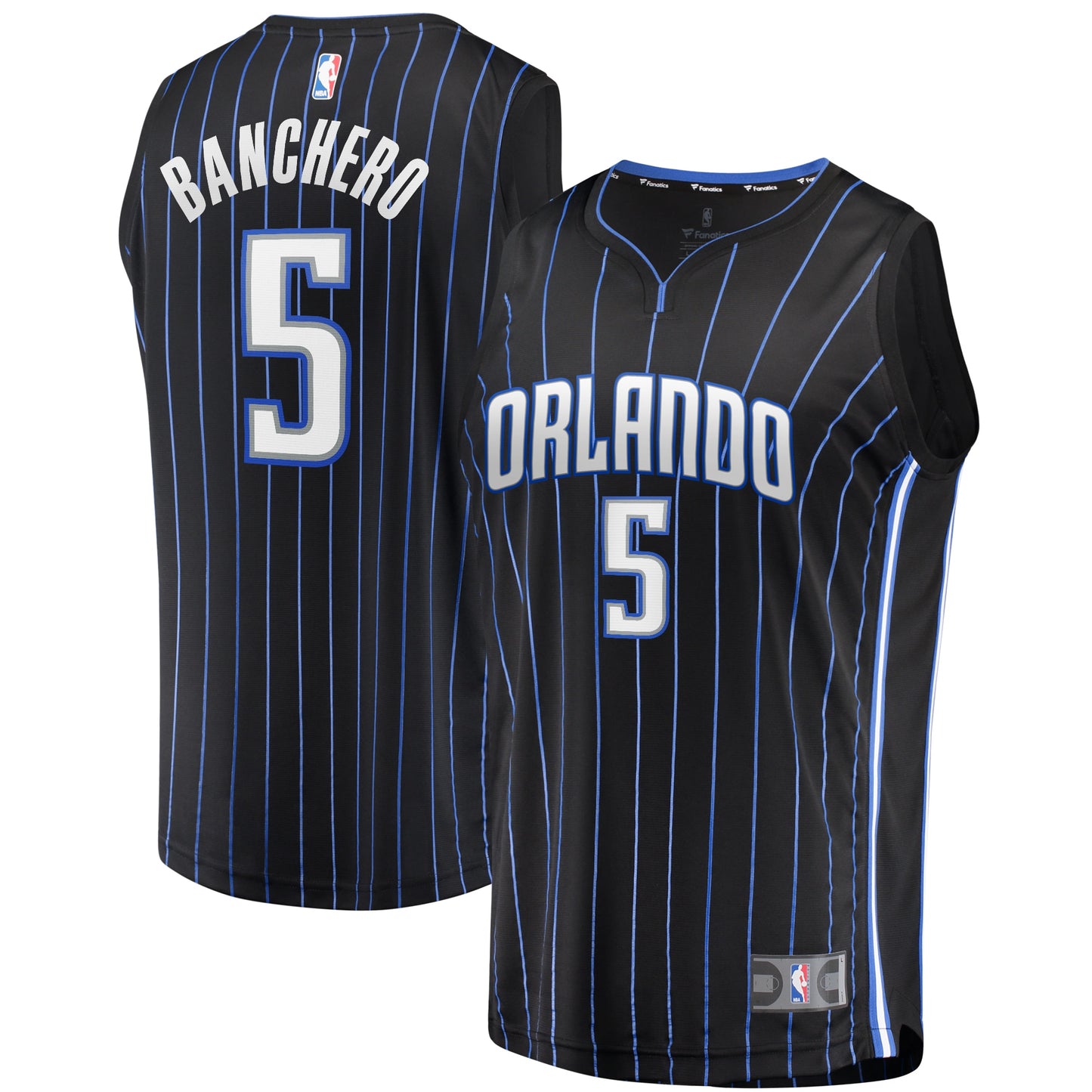 Paolo Banchero Orlando Magic Fanatics Branded 2022 NBA Draft First Round Pick Fast Break Replica Player Jersey - Icon Edition - Black