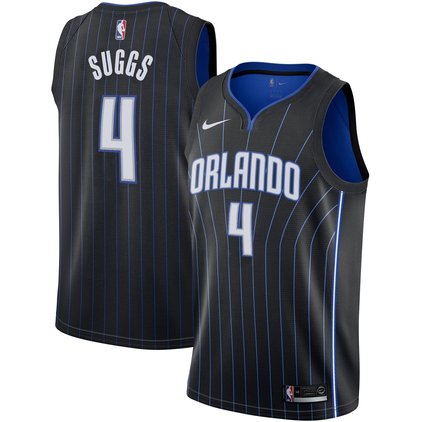 Jalen Suggs Orlando Magic Nike NBA Draft First Round Pick Swingman Jersey Black - Icon Edition