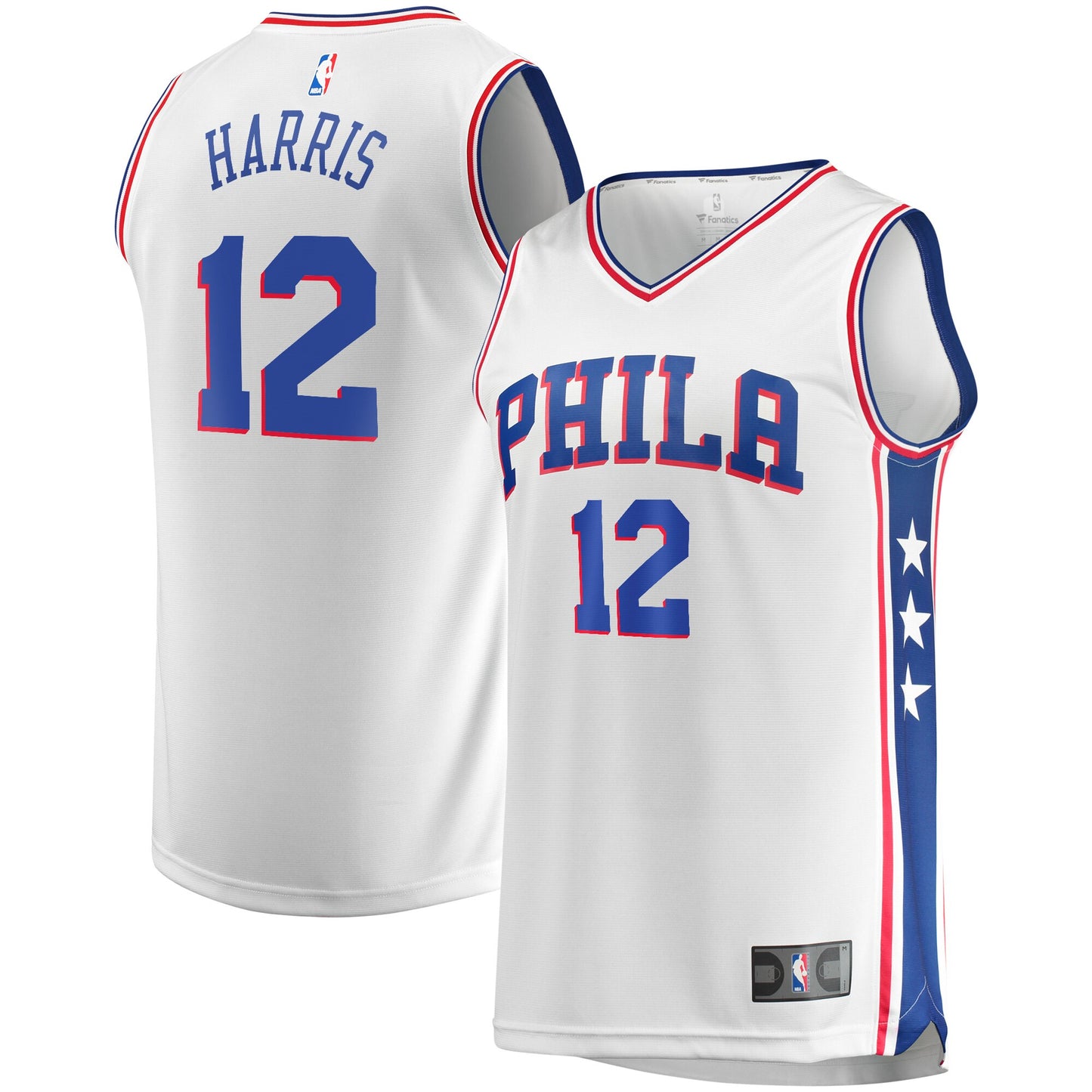 Tobias Harris Philadelphia 76ers Fanatics Branded Fast Break Replica Player Team Jersey - Association Edition - White