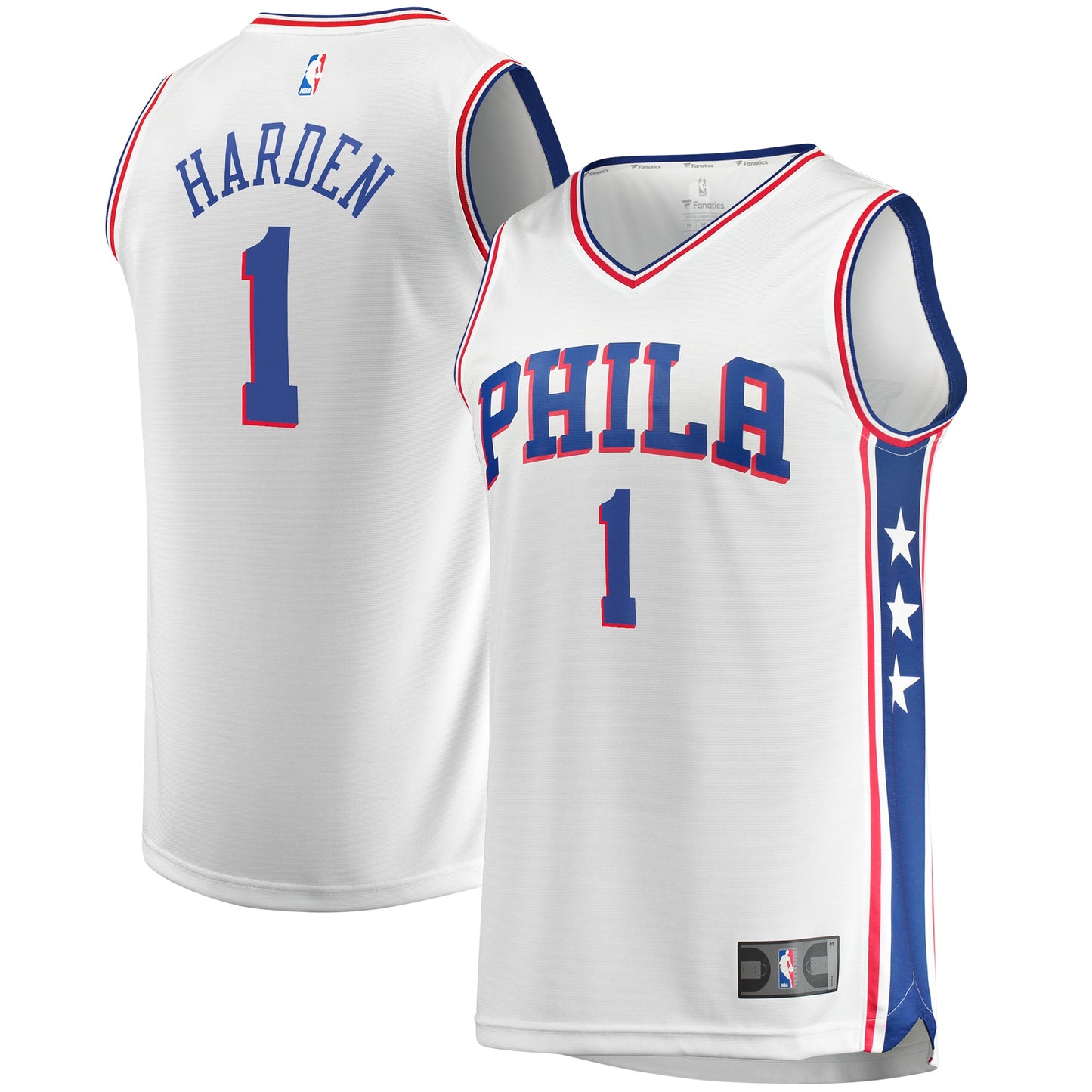 James Harden Philadelphia 76ers Fanatics Branded Fastbreak Replica Player Jersey - Association Edition - White