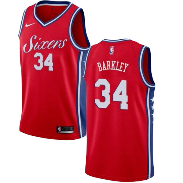 Men's Philadelphia 76ers Charles Barkley Statement Edition Jersey - Red
